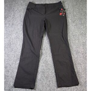 Sensational Collection Dress Pants Womens 15 Black Stretch Career NWT Made n USA
